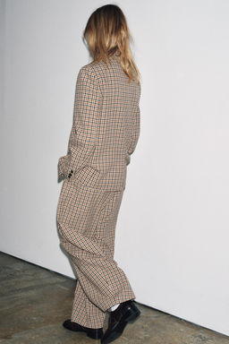 ZW COLLECTION CHECK TROUSERS - Zara фото 5
