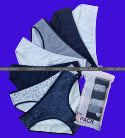 Цена за 7 шт. Трусы женские DOMINANT Турция большие размеры высокая посадка Неделька - 7 шт. арт. 57000-389 2XL (50)  фото 2