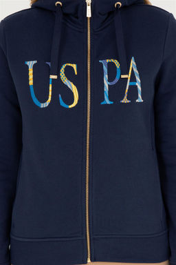 Женский темно-синий базовый свитшот - U.s. polo assn фото 6