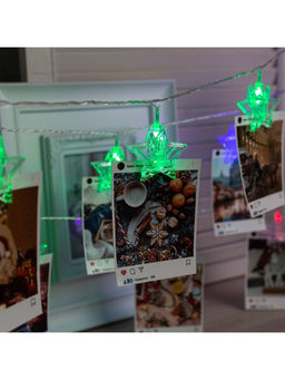 Гирлянда Нить 4.5 м с насадками Прищепки-звёзды, IP20, прозрачная нить, 20 LED, свечение мульти (RG/RB), мигание, 220 В - Luazon lighting фото 7