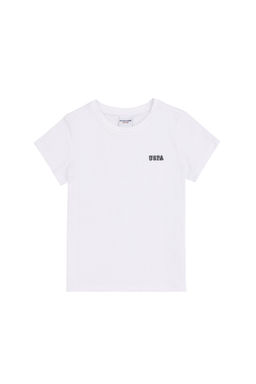 Erkek _ocuk Beyaz Bisiklet Yaka Ti__rt - U.s. polo assn фото 6