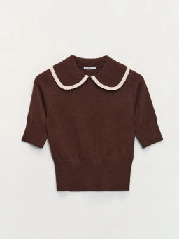 Джемпер с отложным воротником / Zarina  фото 7