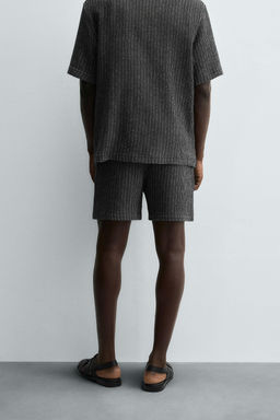 JACQUARD TEXTURED BERMUDA SHORTS - Zara фото 3