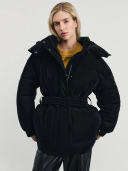 Куртка стеганая с поясом / Zarina  фото 3