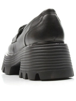 03-5932 BLACK Лоферы женские (натуральная кожа)