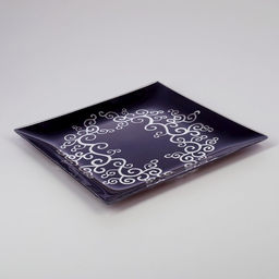 Сервиз столовый «Виктория», 7 предметов: 30×30 см - 1 шт., 20×20 см - 6 шт., стекло, синий