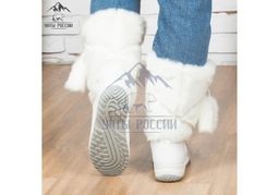 Унты женские Белые, литая подошва