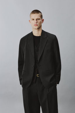 BLAZER FLUIDA RELAXED FIT / Negro - Zara фото 2