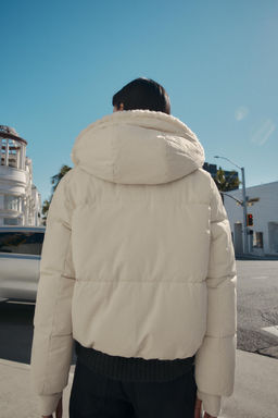 FAUX SHEARLING HOOD WATER-REPELLENT WINDPROOF ANORAK - Zara фото 16