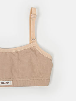Комплект топов для девочек Сахар/Беж 2 шт 7+ - Bungly фото 2