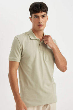 New Regular Fit K?sa Kollu Pike Basic Duz Polo Tisort - Defacto фото 10