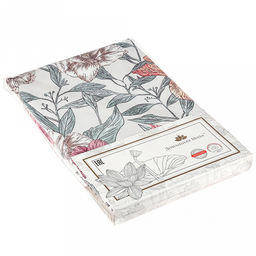 Скатерть 145х145см "Марина Дор", длина стола до 110см, на 4 персоны, рогожка, хлопок "Премиум" 186г/м2, упаковка классическая 28х41см, "Домашняя мода" (Россия)