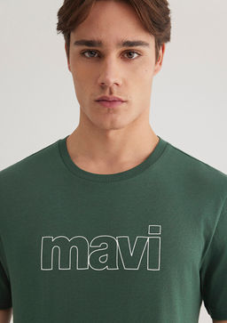 Mavi Logo Bask?l? Yesil Tisort фото 6