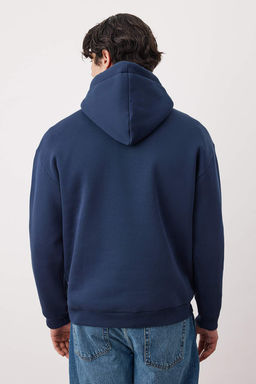 TRENDYOL MAN Kiremit Oversize/Genis Kesim Kapusonlu Ici Polar/S?cak Tutan Pamuk Unisex Sweatshirt TMNAW22SW1462 - Trendyolmilla фото 50