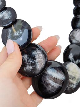 Украшение бусы из рога № Р-1158 - Ганг фото 3