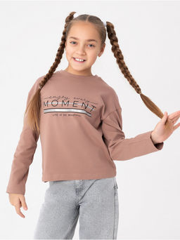 Лонгслив детский "Момент" кофе