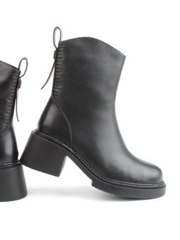 04-M3-L806 BLACK Ботинки зимние женские (натуральная кожа, натуральный мех) - Фабричный китай фото 14