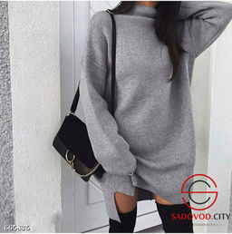 Женское теплое платье с длинным рукавом - Bruno фото 3