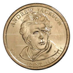 1 доллар 2008 года D Эндрю Джексон 7-й президент США