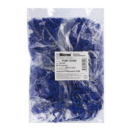 Кнопка Micron POM-15/500 Кнопки пластиковые пластик d 15 мм 500 шт. № 007 синий