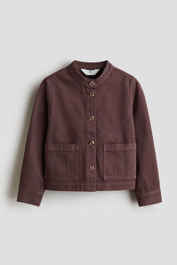 Chaqueta en sarga de algod?n