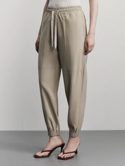 Брюки-джоггеры из вискозы / Zarina фото 3