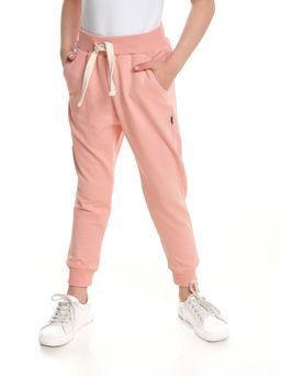 Брюки для девочки на резинке из кашкорсе UD 7517 мокко - Mini maxi фото 5