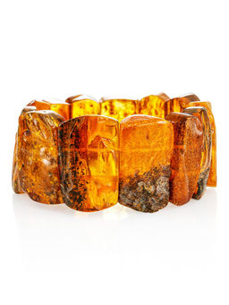 Браслет из натурального балтийского янтаря Помпеи