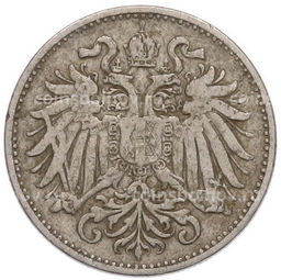 Монета 10 геллеров 1894 года Австрия