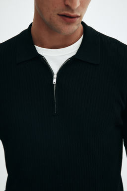 Polo con media cremallera Slim Fit - H&m фото 8