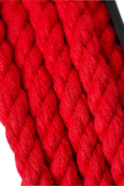 Веревка для шибари Pecado BDSM, на катушке, хлопок, красная, 5 м