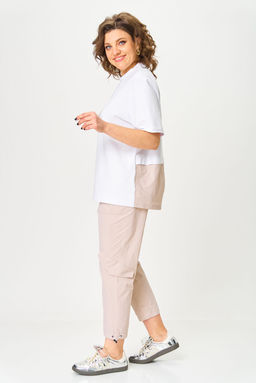 Костюм Michel Chic 1414 белый, бежевый  фото 6