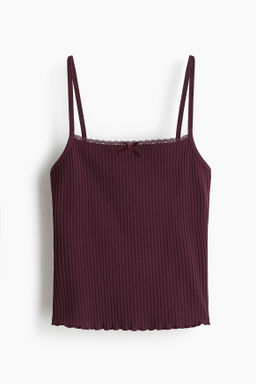 Top de tirantes con ribete de encaje - H&m фото 3