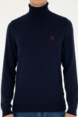 Свитер мужской U.S. Polo Assn хлопок темно-синий  фото 12