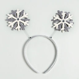 Ободок новогодний карнавальный «Снежинки»