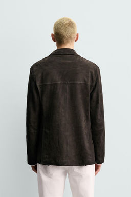 ORIGINS SUEDE LEATHER BLAZER - Zara фото 11