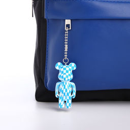 Рюкзак текстильный с карманом кожзам, 38х29х11 см, черный, синий - Nazamok фото 3