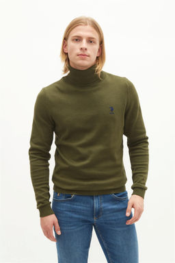 U. S. Polo Assn / Мужской базовый свитер цвета хаки