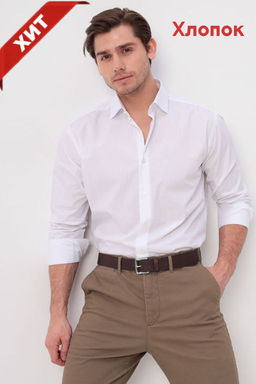 Сорочка мужская длинный рукав GREG 100/199/WHITE/Z_V