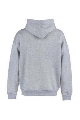 TRENDYOL MAN Kiremit Oversize/Genis Kesim Kapusonlu Ici Polar/S?cak Tutan Pamuk Unisex Sweatshirt TMNAW22SW1462