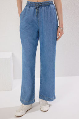 Mavi More Sustainable Beli Lastikli Normal Bel Wide Leg Jeans TWOSS25JE00224 - Trendyolmilla фото 3