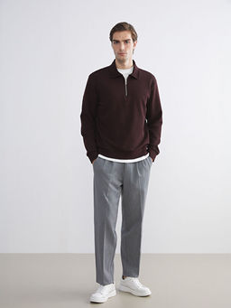 Polo Yaka Erkek Sweatshirt