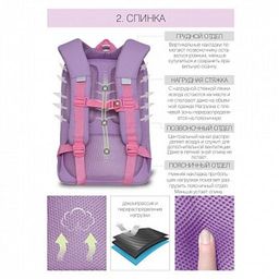 RG-066-1 Рюкзак школьный - Grizzly фото 3