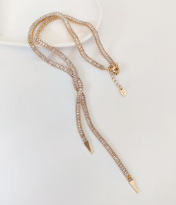 Длинное колье-цепь