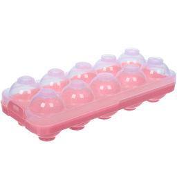 Цена за 2 шт. Контейнер для хранения яиц 10 шт с крышкой 25*11*7см, цвет микс