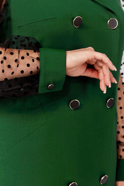Блуза Swallow 803.2 черный+серебряный узор  фото 1276