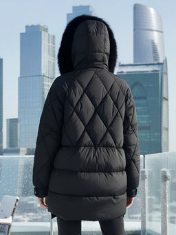 Куртка зимняя женская с мехом и капюшоном  Бренд: Visdeer  фото 25