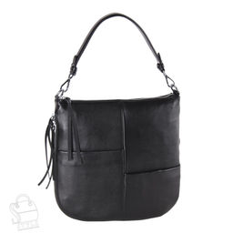 Сумка женская кожаная 9653Y black Polina&Eiterou