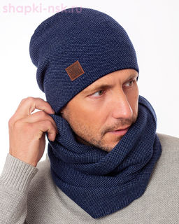 LL 1003 PE 1003 Комплект мужской флис (колпак+снуд) (57-59)