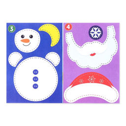 Цена за 2 шт. Аппликации Снеговичок, 20 стр. - Буква-ленд фото 2